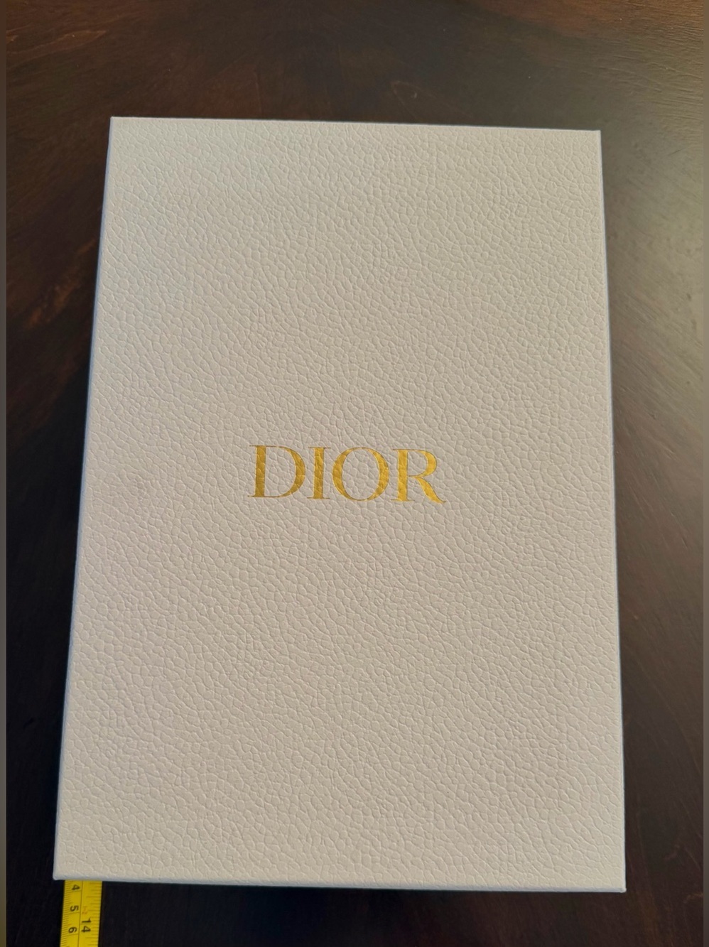 Dior White Box with Gold Logo 13x8